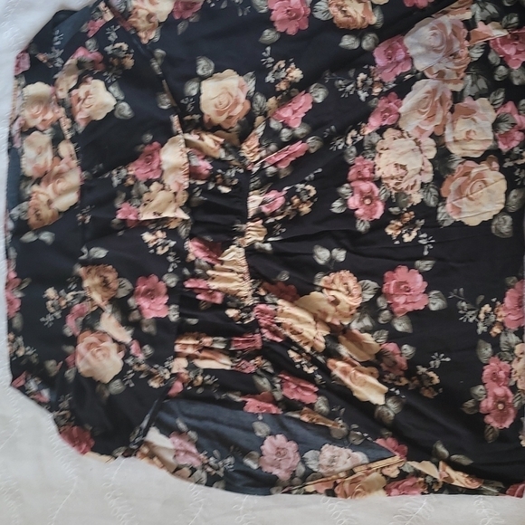 Love J Maxi Dress Floral Off Shoulder Bohemian Size Medium - Picture 8 of 9